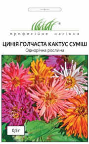 купить семена циния игольчатая кактус смесь