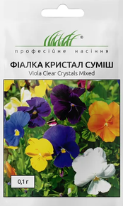 Купить семена цветов фиалка кристал смесь