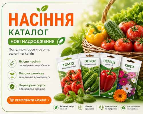 насіння для саду та городу