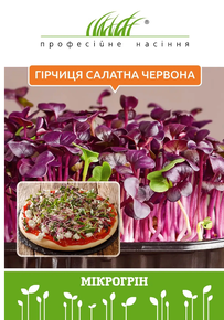 семена микрозелень горчица салатная красная