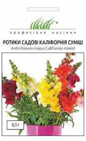 купить семена ротики садові антірінум каліфорнія суміш