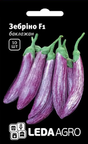 Купить семена баклажан зебрино